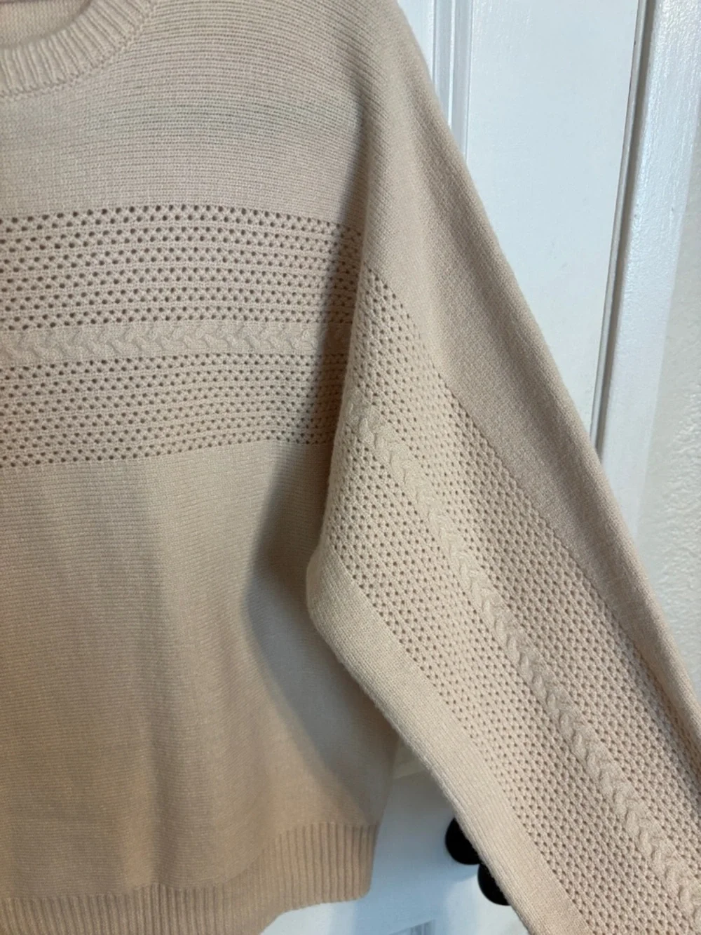 Hem & Thread Crewneck Knit Sweater - Picture 4 of 5